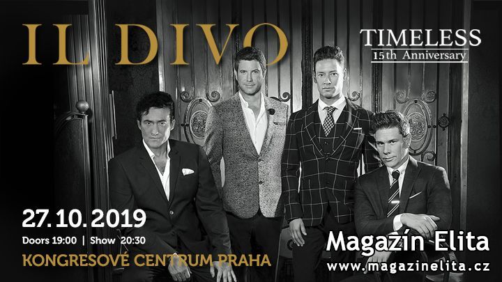 Il Divo přiveze do Prahy show Timeless 15th Anniversary!