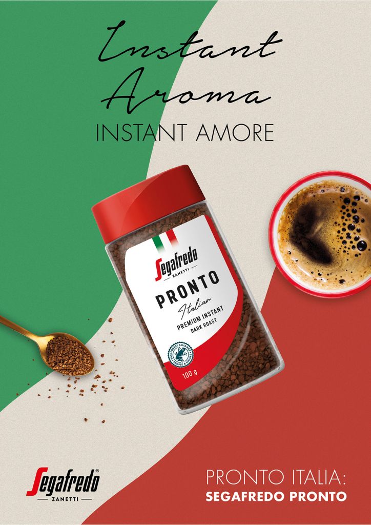 Segafredo Pronto, nová prémiová instantní káva