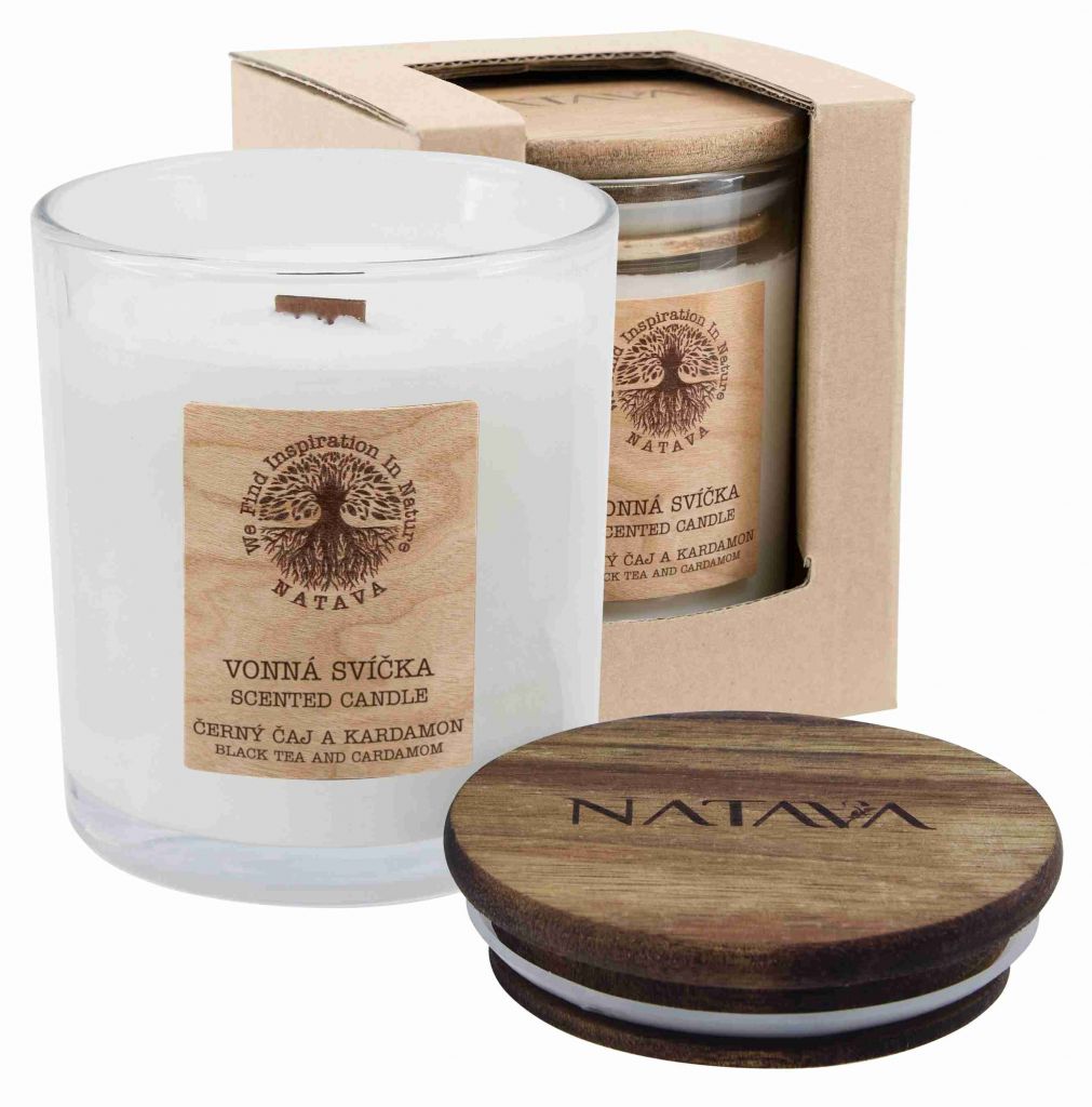 Vonné svíčky NATAVA s aromaterapeutickými účinky pro pohodu a relaxaci