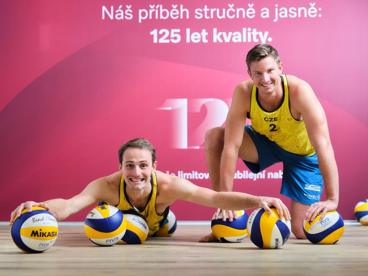 Miele je partnerem beachvolejbalových šampionů Ondřeje Perušiče a Davida Schweinera na cestě za olympijským snem