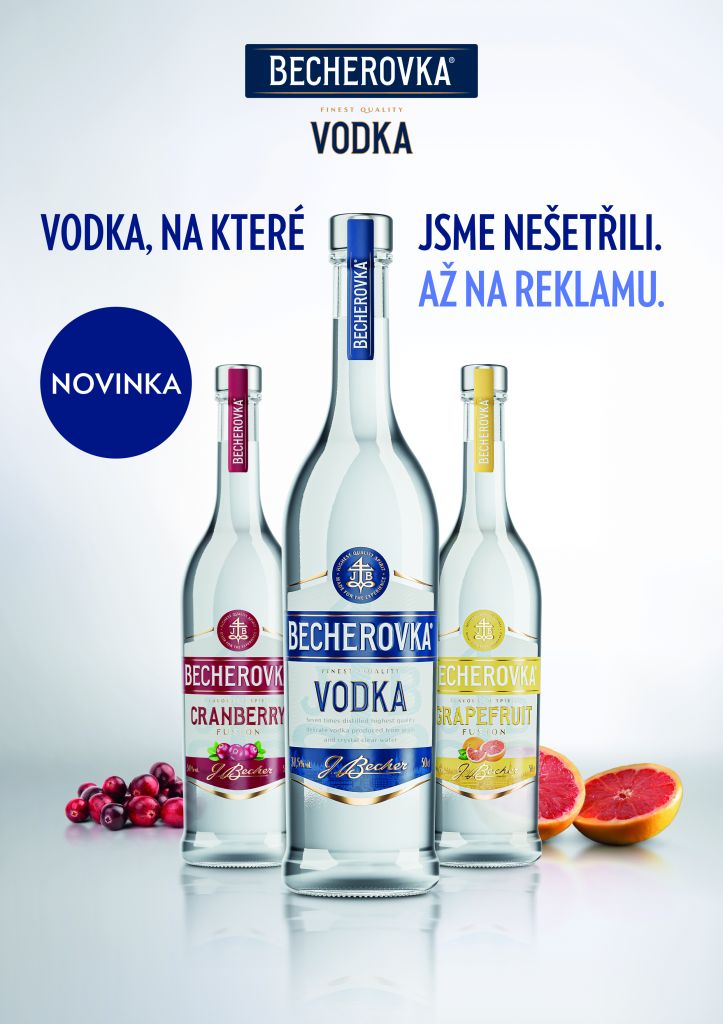 Becherovka uvádí na trh sedmkrát destilovanou vodku