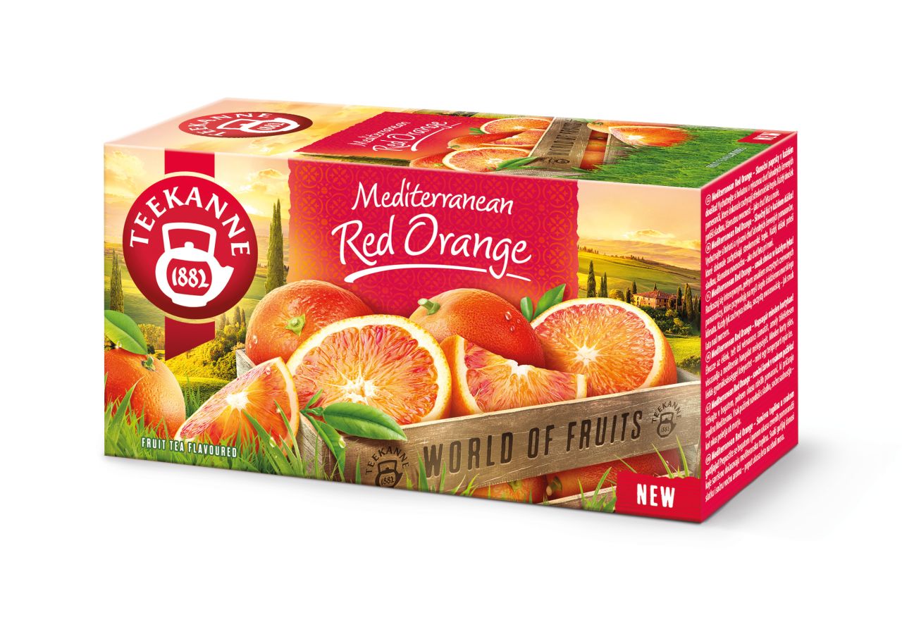Novinka s chutí červených pomerančů, to je TEEKANNE Mediterranean Red Orange