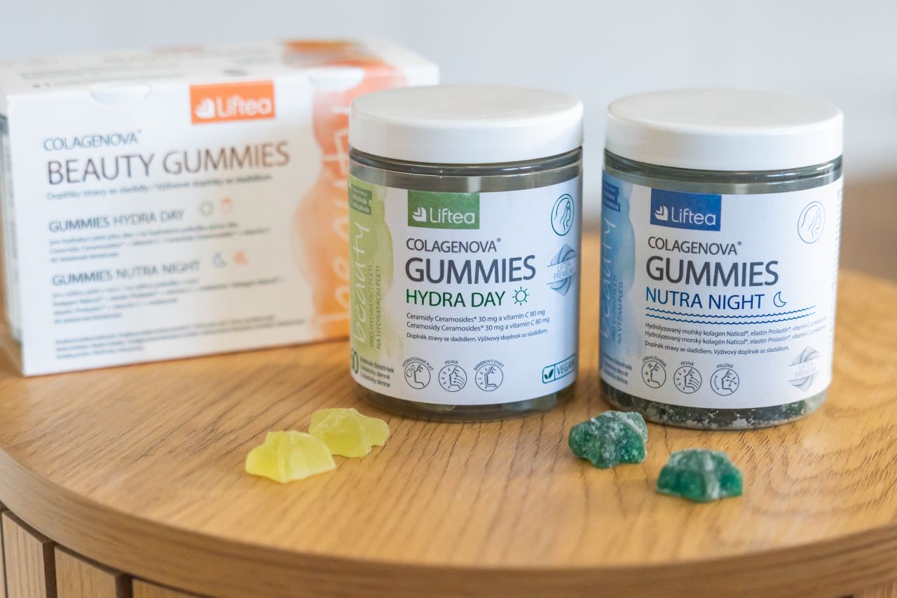 Hvězdami našich Vánoc jsou Želatinky Liftea Colagenova® Gummies pečují ve dne v noci o krásu