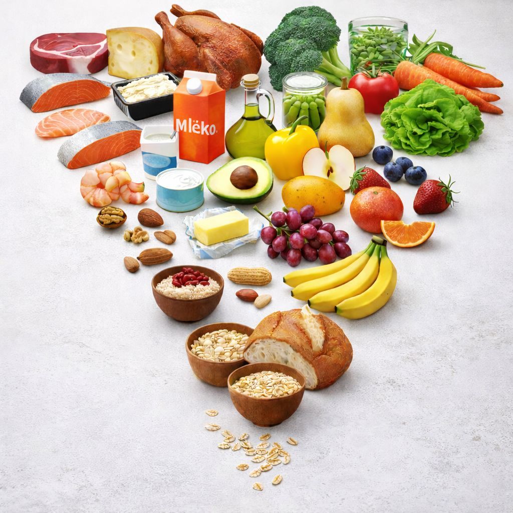 Nová potravinová pyramida mění pravidla českého talíře