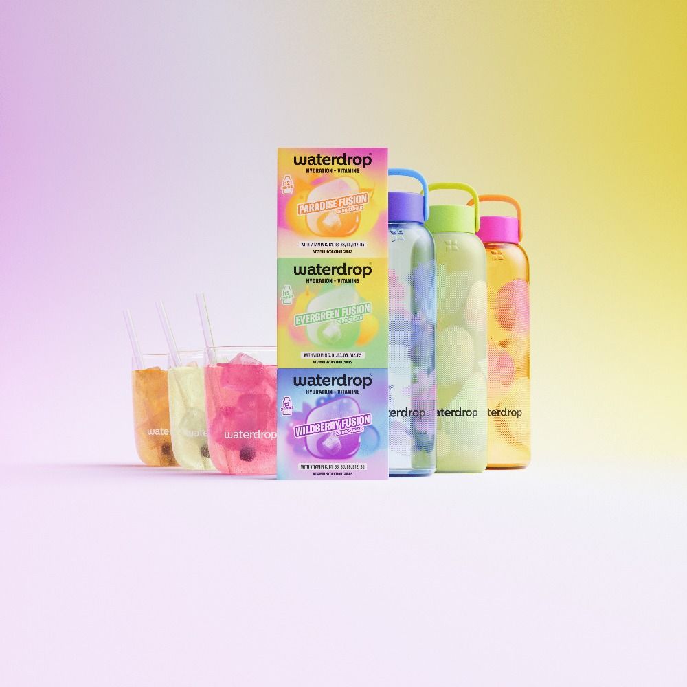 EVERGREEN FUSION od Waterdrop povyšuje každodenní hydrataci na kultivovaný rituál