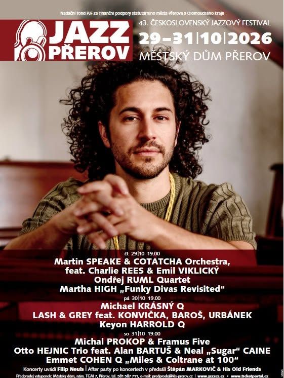 Jazzový festival v Přerově letos šedesátiletý aneb 43. ročník Československého jazzového festivalu
