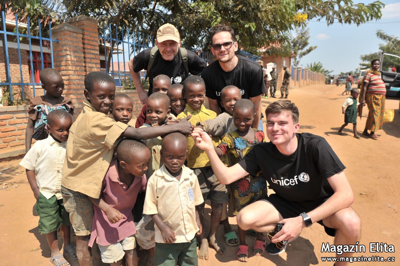Patrik Eliáš, Karel Kovář (Kovy) a Václav Marhoul spojili síly na pomoc dětem ve Rwandě